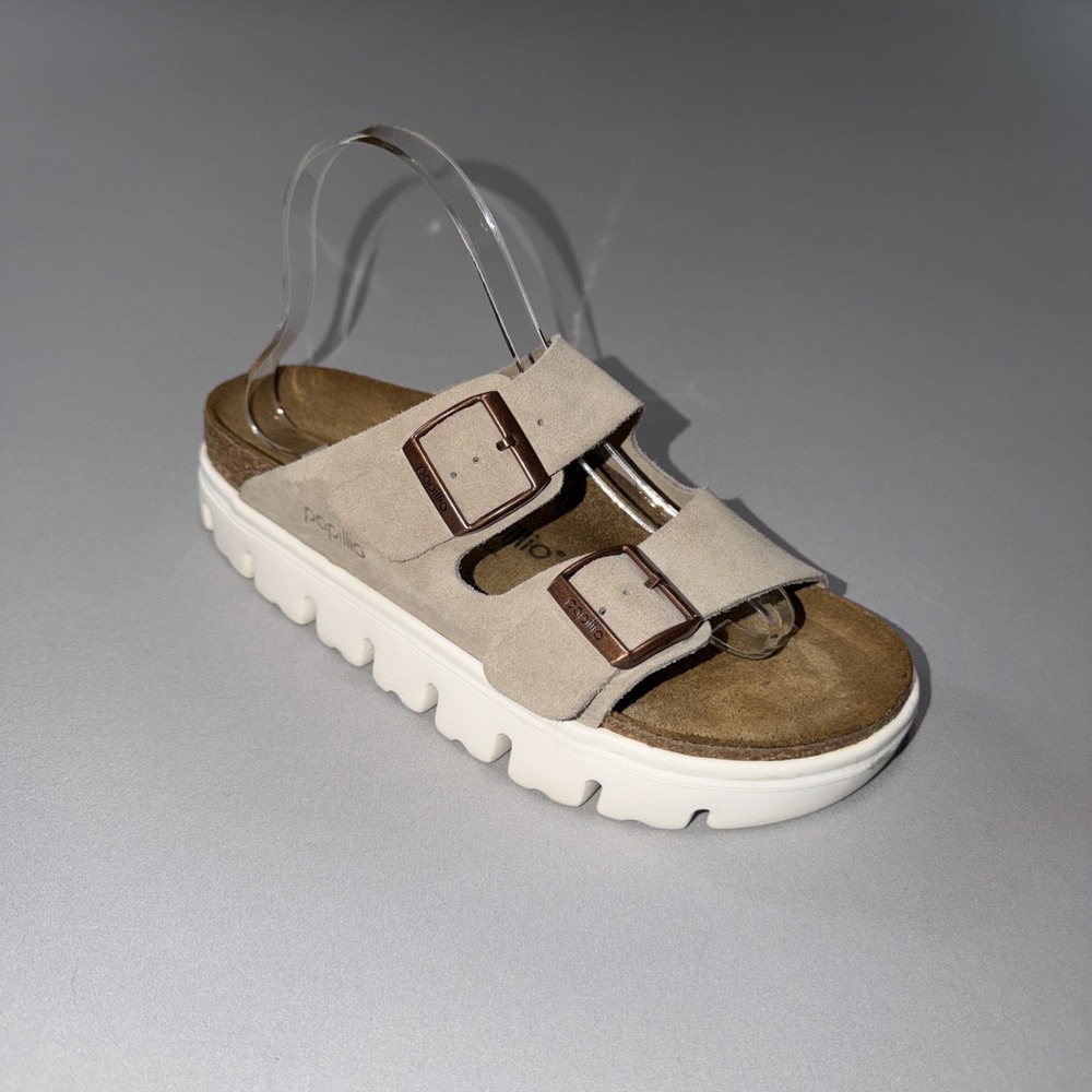Papillio by Birkenstock Women's Arizona Chunky Platform Sandals 40/9-9.5 Sand